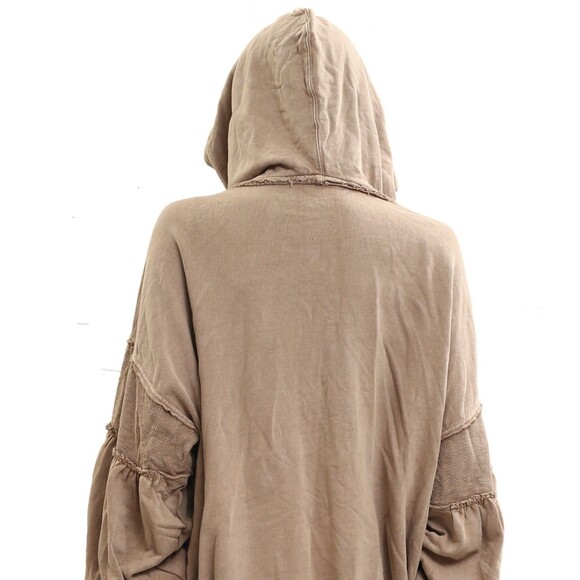 Free People Oversized Ribbed Sweatshirt Top Balloon Sleeve Slouchy S NWD 283631 - Picture 6 of 11